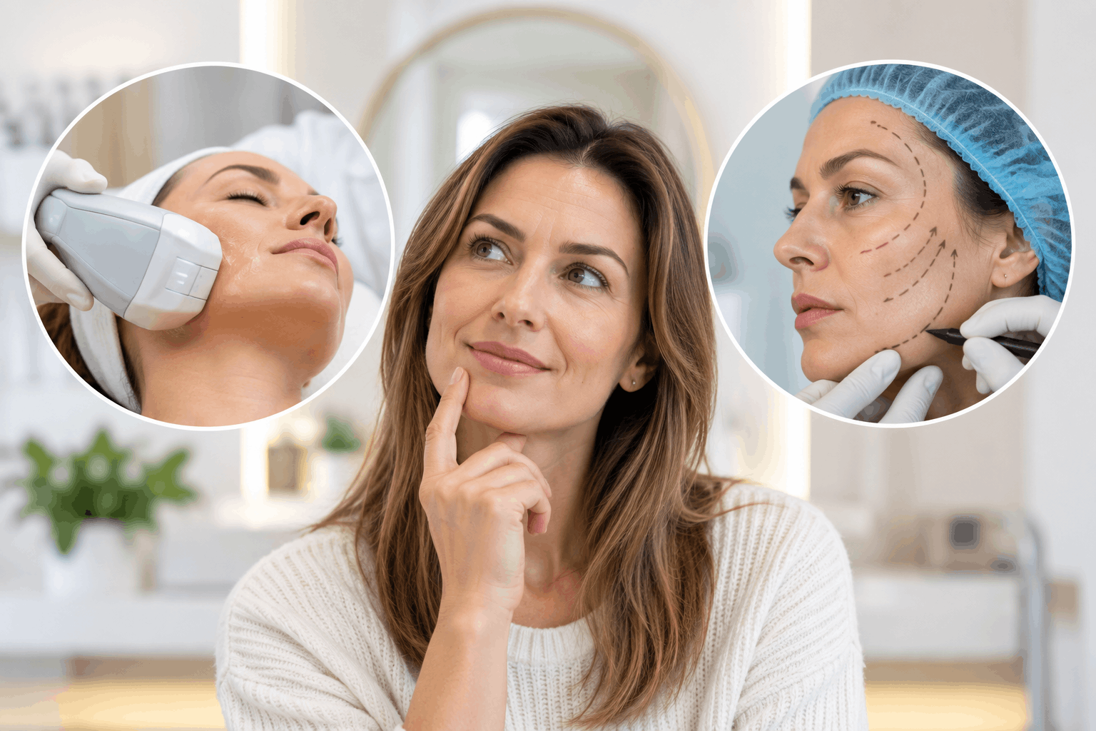 HIFU skin tightening treatment for facial firmness in Melbourne